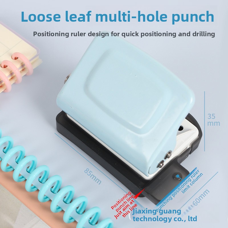Binding Machine Comb - เครื่องเจาะรูขนาดเล็ก 6 รู, เครื่องเจาะรูแบบมือถือสำหรับสมุด, เครื่องเจาะรู DIY