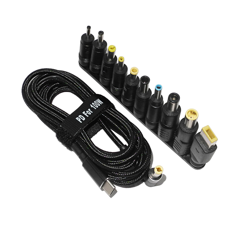 Cable Lock Laptop - 100W ประเภท C Dc อะแดปเตอร์แจ็ค USB