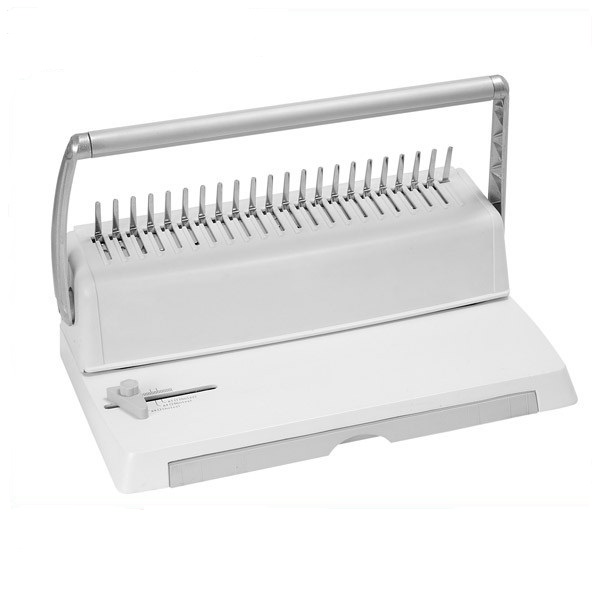 Binding Machine Comb - เครื่องเย็บกระดาษแบบตั้งโต๊ะ WD-2188H ขนาด A4 ปรับระยะขอบได้ด้วยมือ พร้อมฟังก์ชันเจาะรูด้วยวงแหวนยางและเย็บแบบหวี