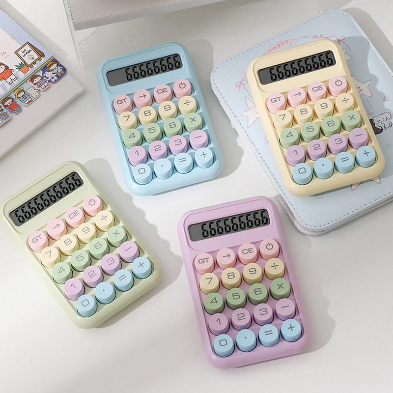 Office Technology - 10 เครื่องคิดเลขนักเรียนโรงเรียนดิจิตอลแป้นพิมพ์เครื่องกลสีแฟชั่น