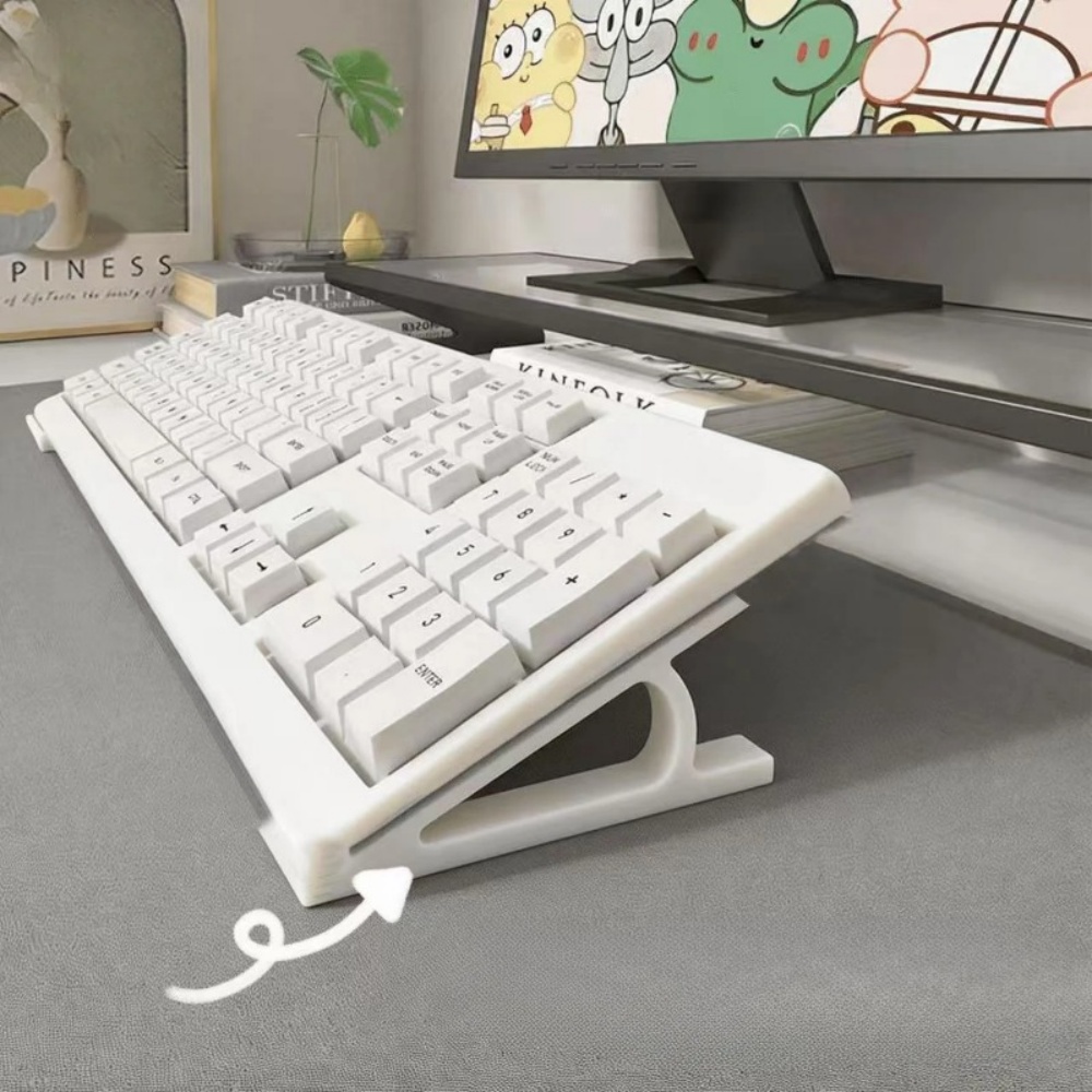 Office Technology - 2pc Ergonomic Keyboard Riser สำหรับการตั้งค่าการเล่นเกมในสำนักงาน ขาตั้งคีย์บอร์ด