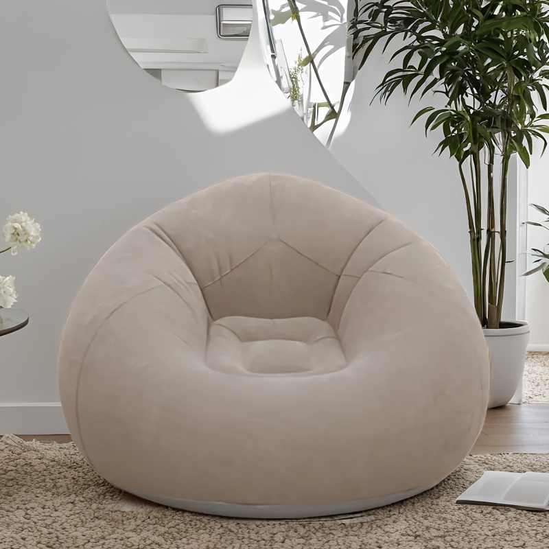 Office Technology - Flocked PVC Inflatable โซฟาเก้าอี้ - เตียงเลานจ์แบบพกพาสําหรับ