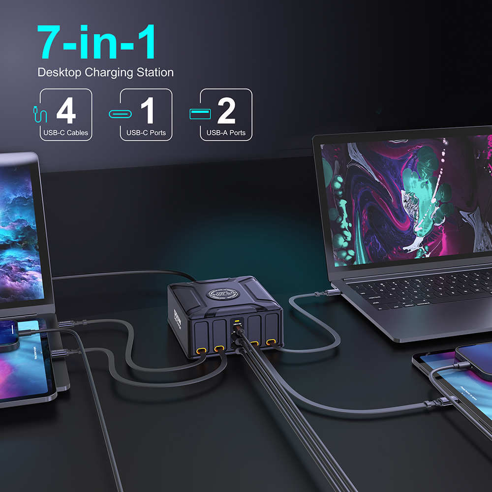 สถานีชาร์จ 7-in-1 กำลังไฟ 550W - Cable Lock Laptop บทวิจารณ์และราคา