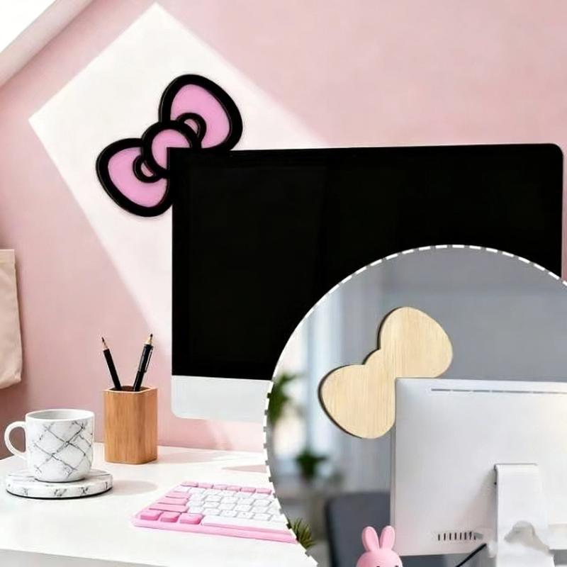 โบว์ไม้ตกแต่งหน้าจอ 1/2 ชิ้น น - Office Technology บทวิจารณ์และราคา