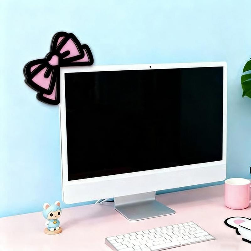 โบว์ไม้ตกแต่งหน้าจอ 1/2 ชิ้น น - Office Technology บทวิจารณ์และราคา