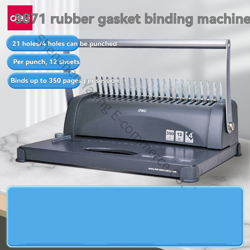เครื่องเข้าเล่มแบบสันห่วงยาง 3 - Binding Machine Comb บทวิจารณ์และราคา