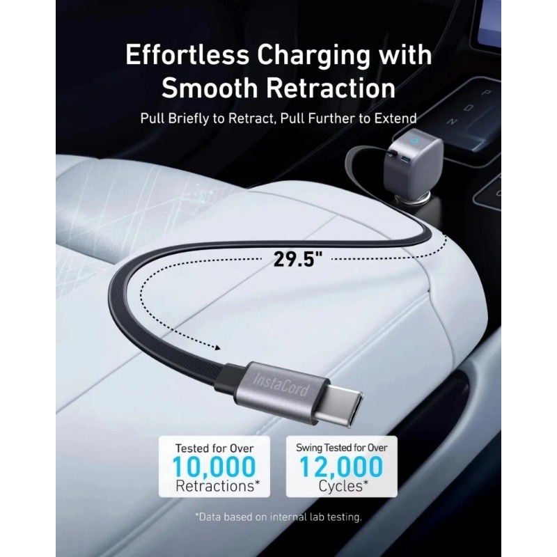 Anker A2738 Nano ที่ชาร์จในรถย - Cable Lock Laptop บทวิจารณ์และราคา