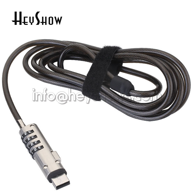 พอร์ต USB ป้องกันการโจรกรรมแบบ - Cable Lock Laptop บทวิจารณ์และราคา